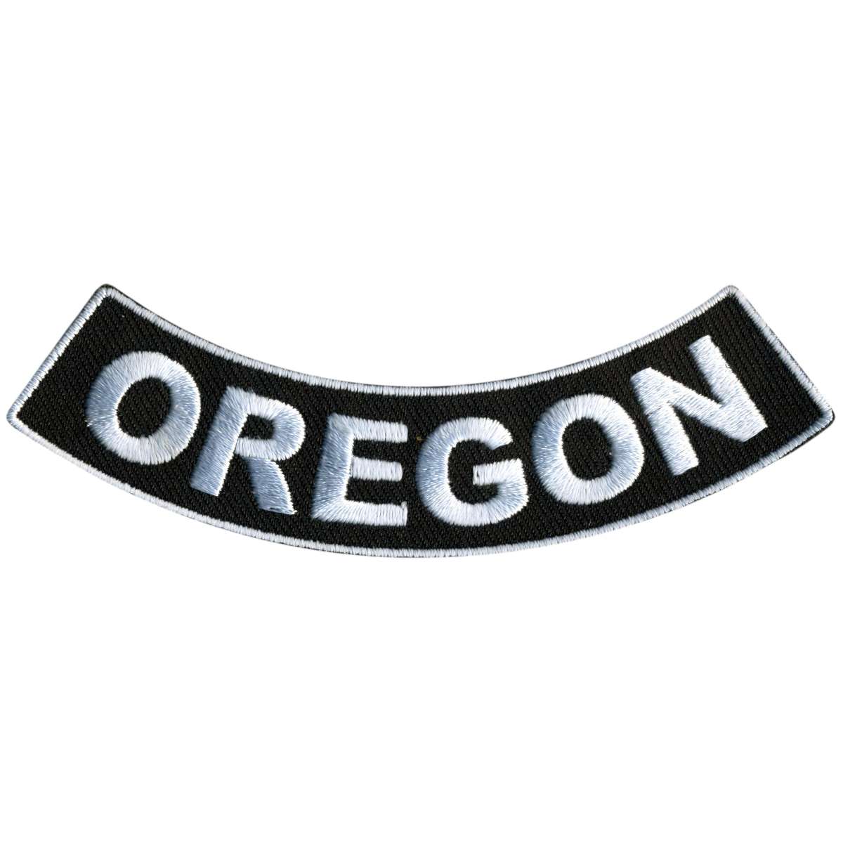 ppm5074-a01_20_1200x1200_fd16ea74-6938-4d63-b66a-4975b0a6b3d8.jpg Hot Leathers Oregon 4″ X 1″ Bottom Rocker Patch PPM5074 - Image 1