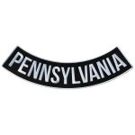 Hot Leathers Pennsylvania 12″ X 3″ Bottom Rocker Patch PPM5075