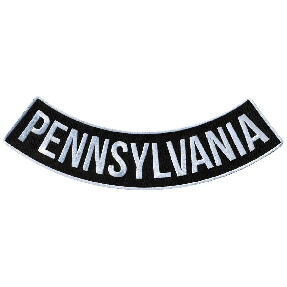 ppm5075-a01_20_1200x1200_97e2c452-3665-4307-8c5b-aa8d2f2d54ff.jpg Hot Leathers Pennsylvania 12″ X 3″ Bottom Rocker Patch PPM5075 - Image 1
