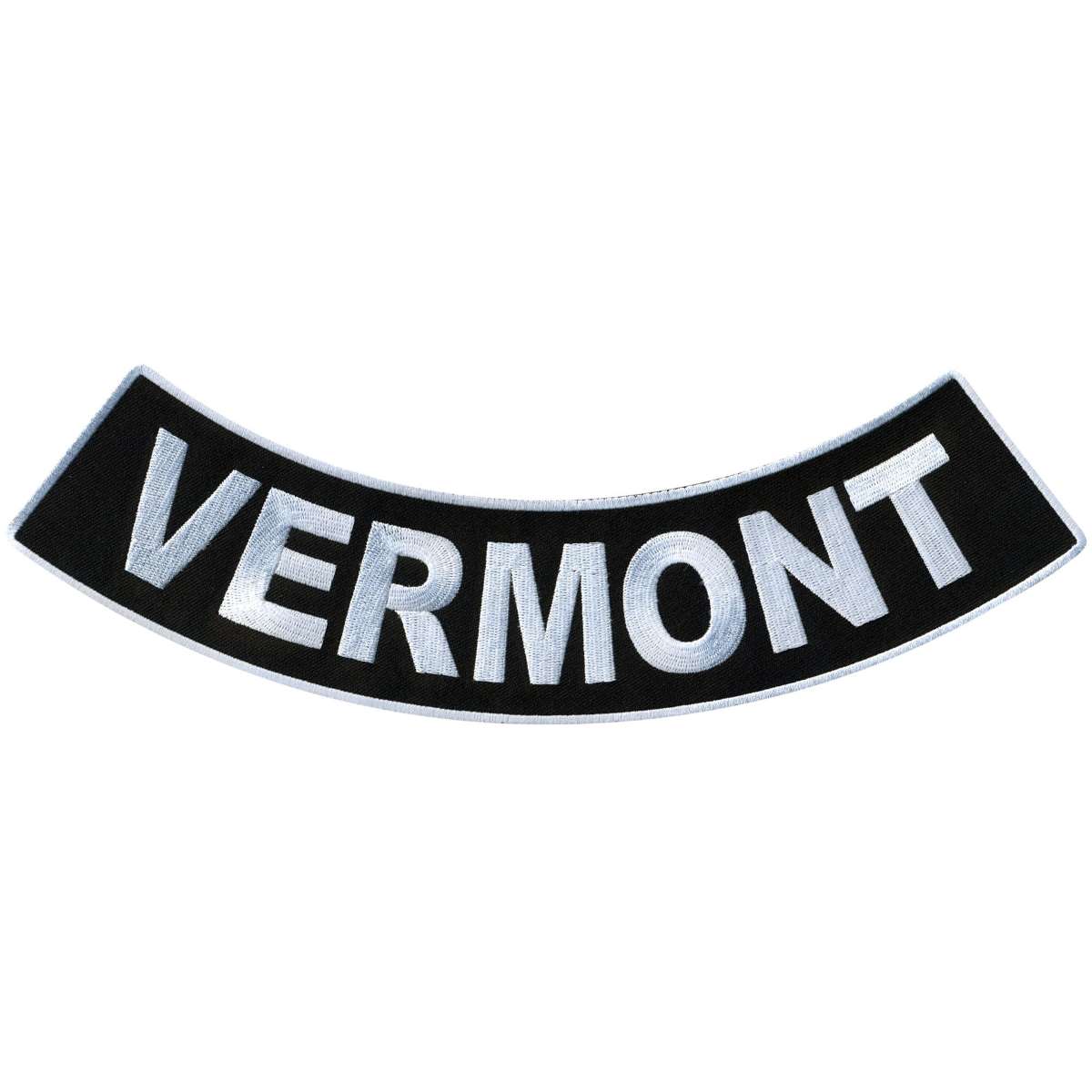 ppm5089-a01_20_1200x1200_5d617924-0ee5-4ba6-a52f-d62e3e881e2b.jpg Hot Leathers Vermont 12″ X 3″ Bottom Rocker Patch PPM5089 - Image 1