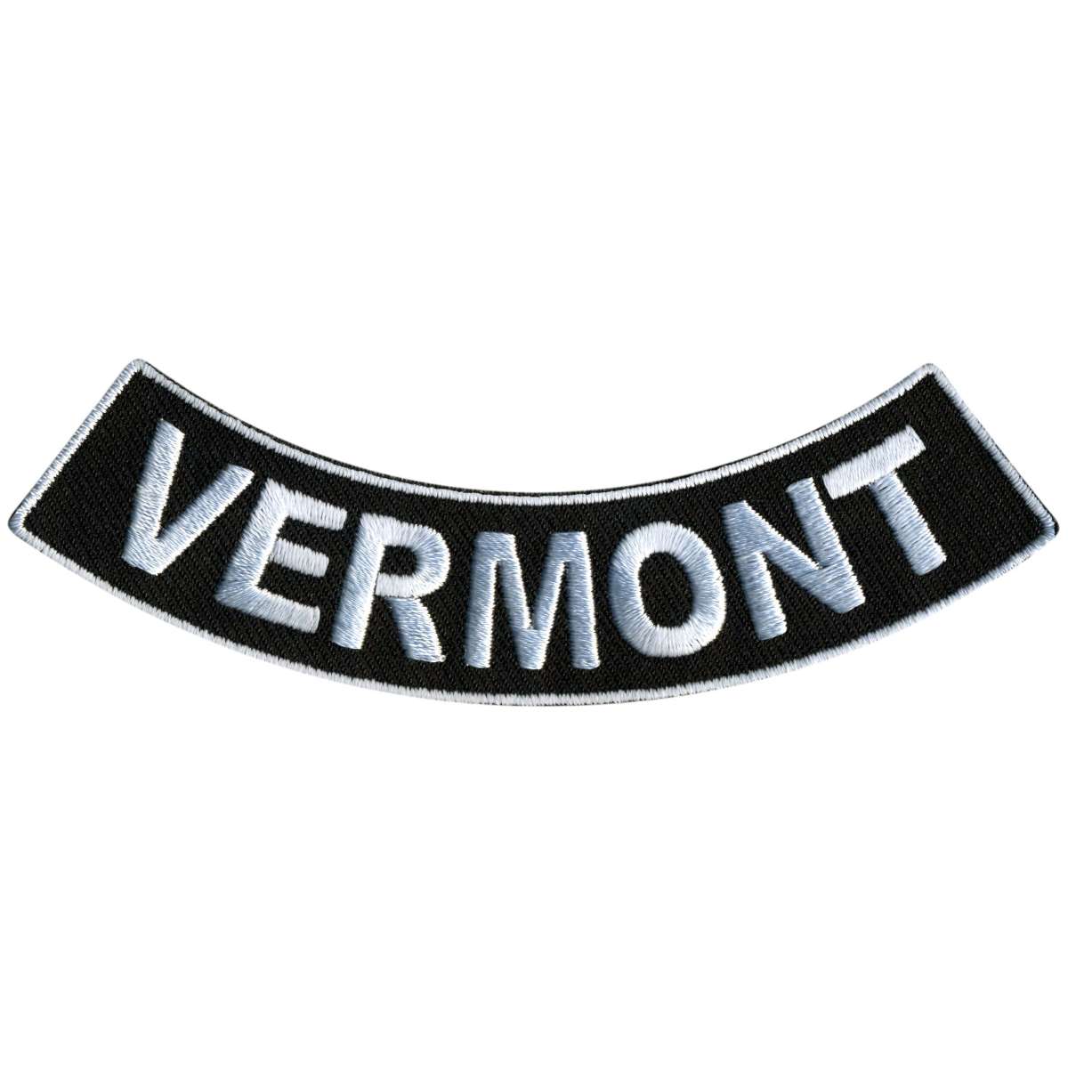 ppm5090-a01_20_1200x1200_b218c06d-a1f1-4dac-bfa2-1e60290205b6.jpg Hot Leathers Vermont 4″ X 1″ Bottom Rocker Patch PPM5090 - Image 1