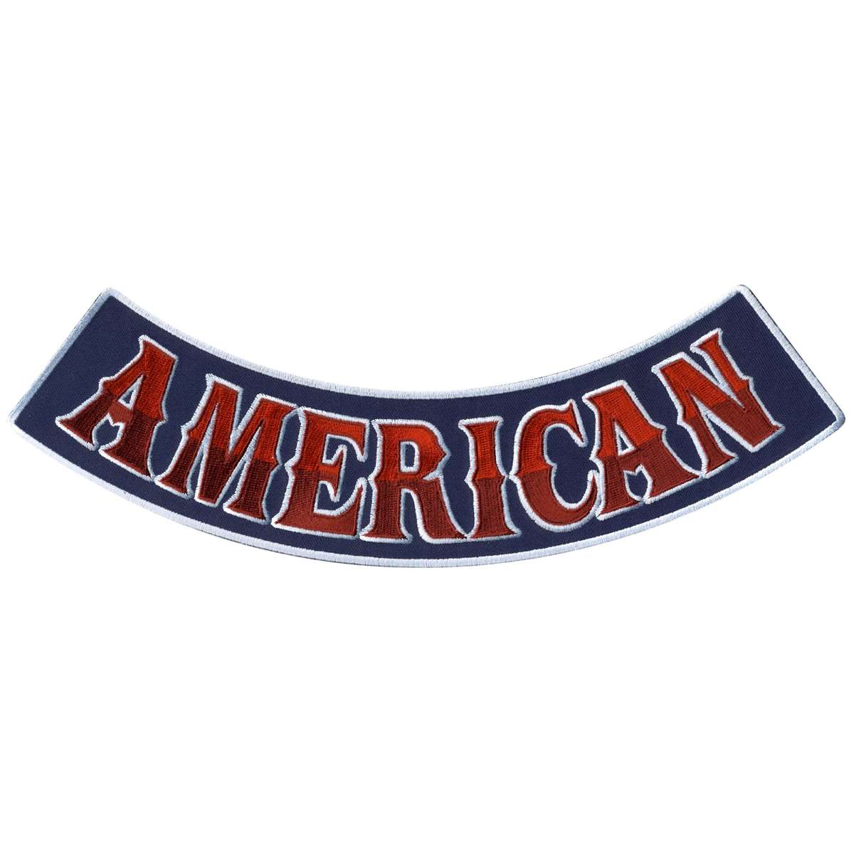 ppm5107-a01_20_1200x1200_a0727cb3-8e2f-4133-b797-5e03e701639a.jpg Hot Leathers American 12″ X 3″ Bottom Rocker Patch PPM5107 - Image 1