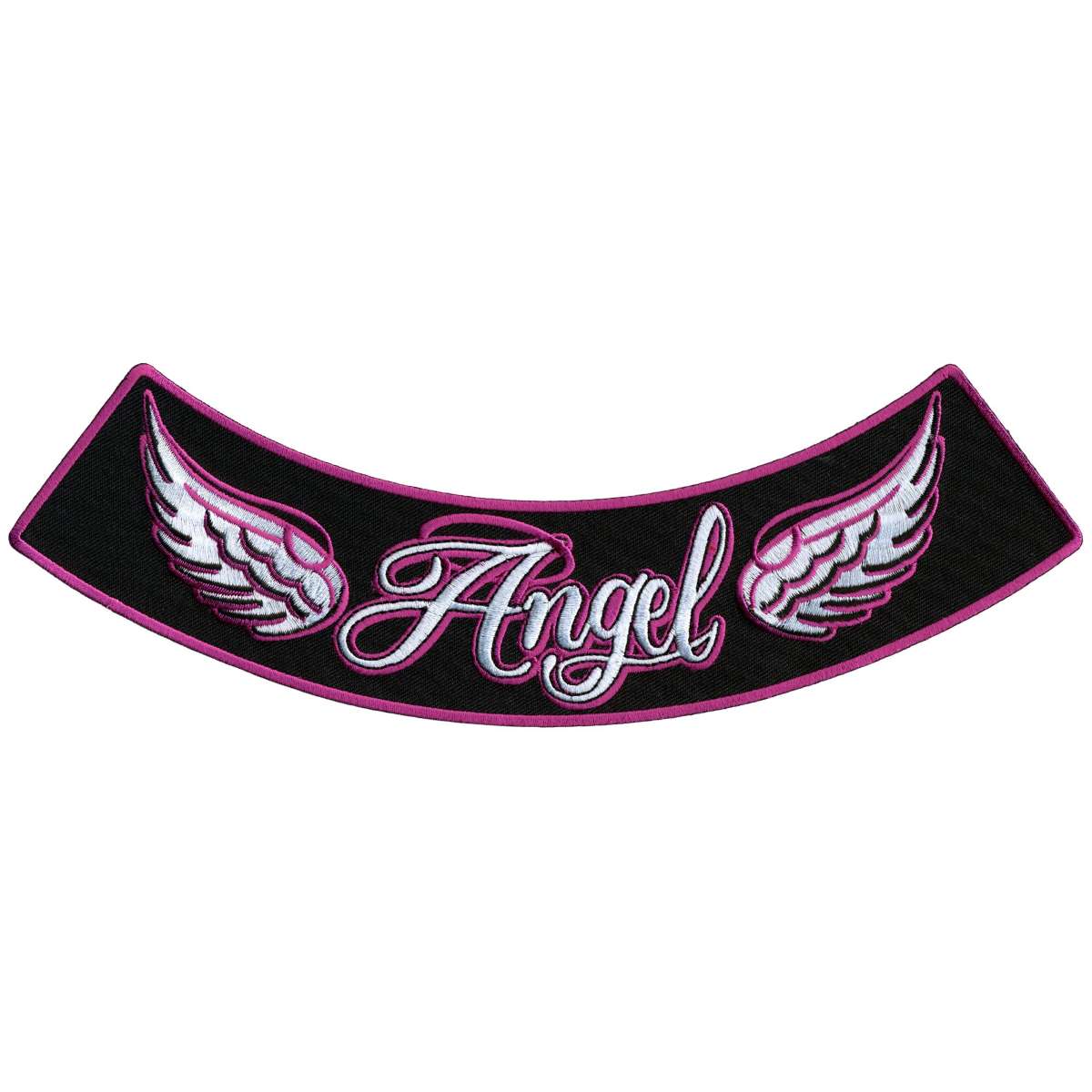 ppm5109-a01_20_1200x1200_c27f2c01-b06a-49bc-a227-be0b7d9b6d1d.jpg Hot Leathers Angel 10″ X 2″ Bottom Rocker Patch PPM5109 - Image 1