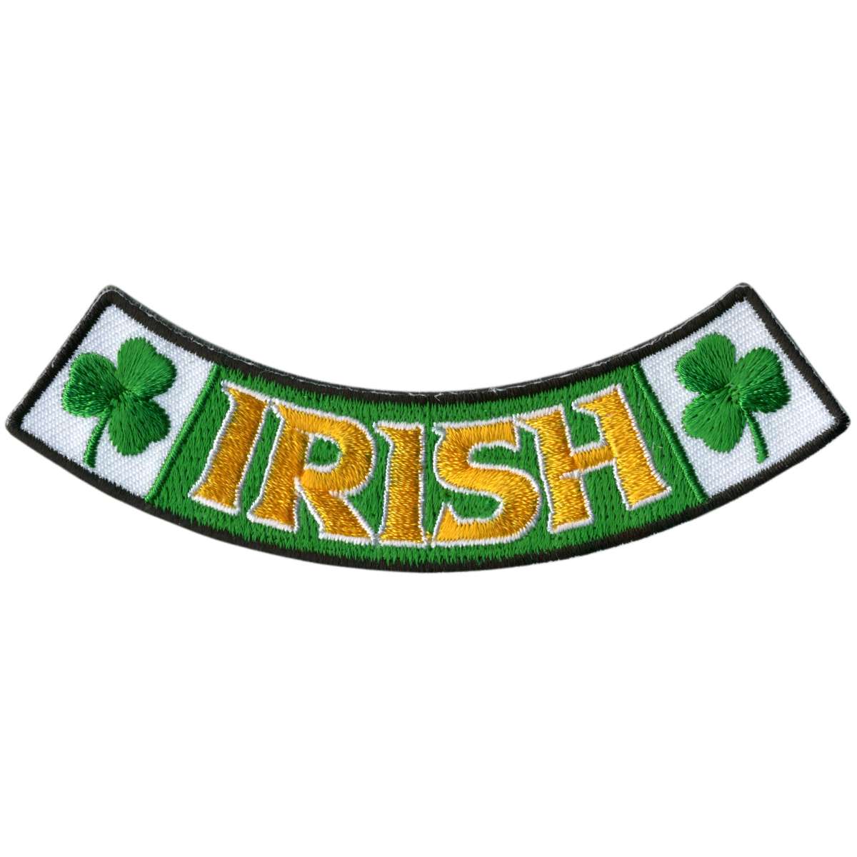 ppm5138-a01_20_1200x1200_bbd10ff9-3c28-4b9c-bd16-8a7aba99fe0c.jpg Hot Leathers Irish 4″ X 1″ Bottom Rocker Patch PPM5138 - Image 1
