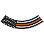 Hot Leathers Thin Orange Line 12″ X 3″ Bottom Rocker Patch PPM5161