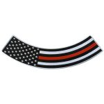 Hot Leathers Thin Red Line 12″ X 3″ Bottom Rocker Patch PPM5163