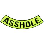 Hot Leathers Asshole 4″ X 1″ Bottom Rocker Patch PPM5182