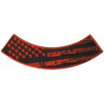 Hot Leathers Flag Bullets 4″ X 1″ Bottom Rocker Patch PPM5188