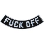 Hot Leathers Fuck Off 4″ X 1″ Bottom Rocker Patch PPM5194