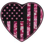 Hot Leathers PPQ1067 Camo Heart 7” Patch