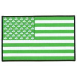 Hot Leathers 10″ Shamrock Green Flag Embroidered Patch PPQ1308 PPQ1308