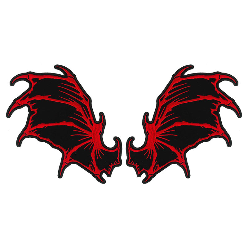 ppq1439-a01_800.jpg Hot Leathers PPQ1439 Dragon Wings 8″ Patch - Image 1
