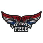 Hot Leathers PPQ1490 Flag Wings 5” Patch