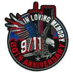 Hot Leathers PPQ1653 9-11 20th Anniversary Eagle Towers 3.5″ Patch