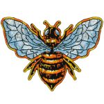 Hot Leathers Honey Bee 3.5″ Patch PPQ1943