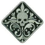 Hot Leathers 3″ Fleur De Skull Patch PPS1060