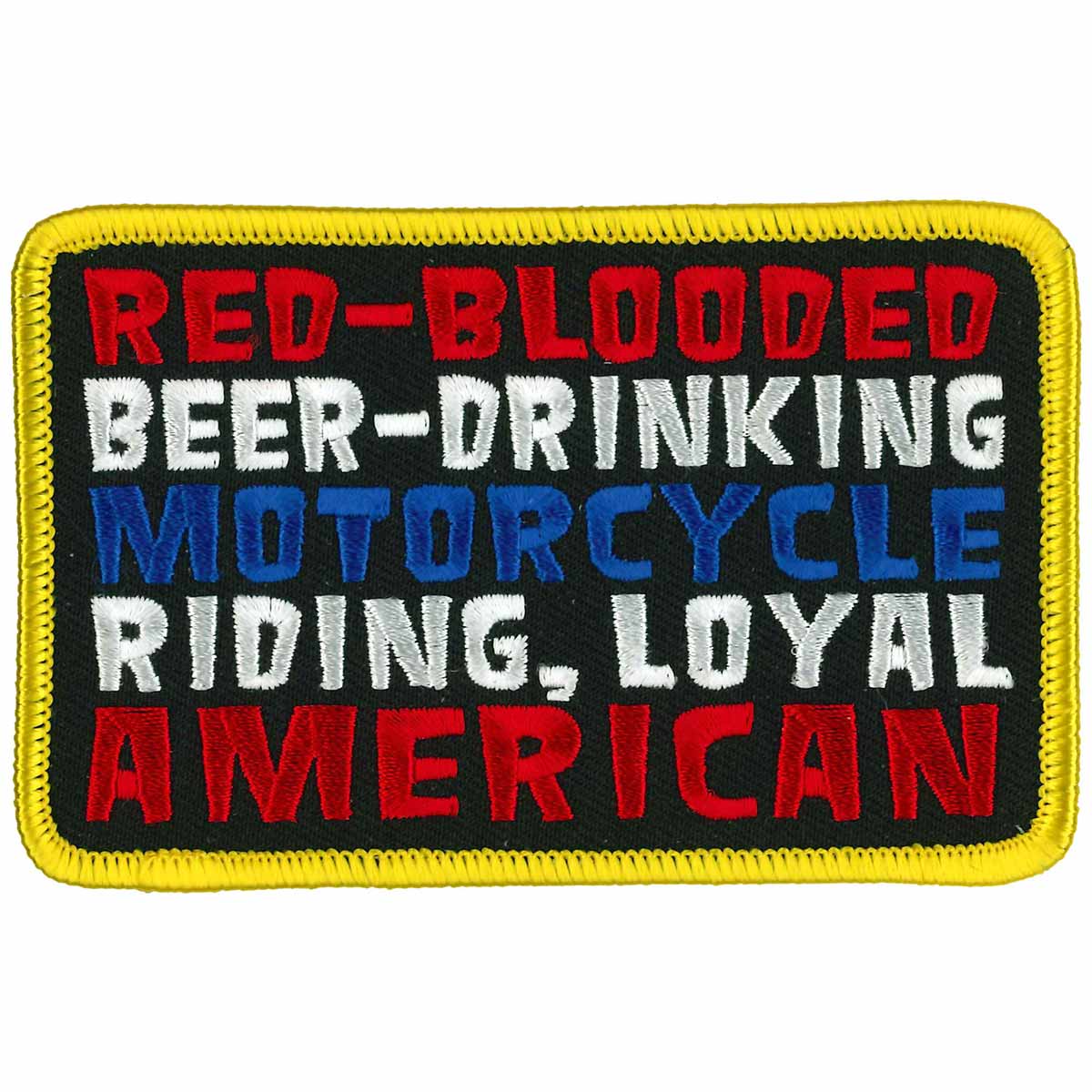 ppw1021-a01-edit-a.jpg Hot Leathers PPW1021 4 Inch Red Blooded Patch - Image 1