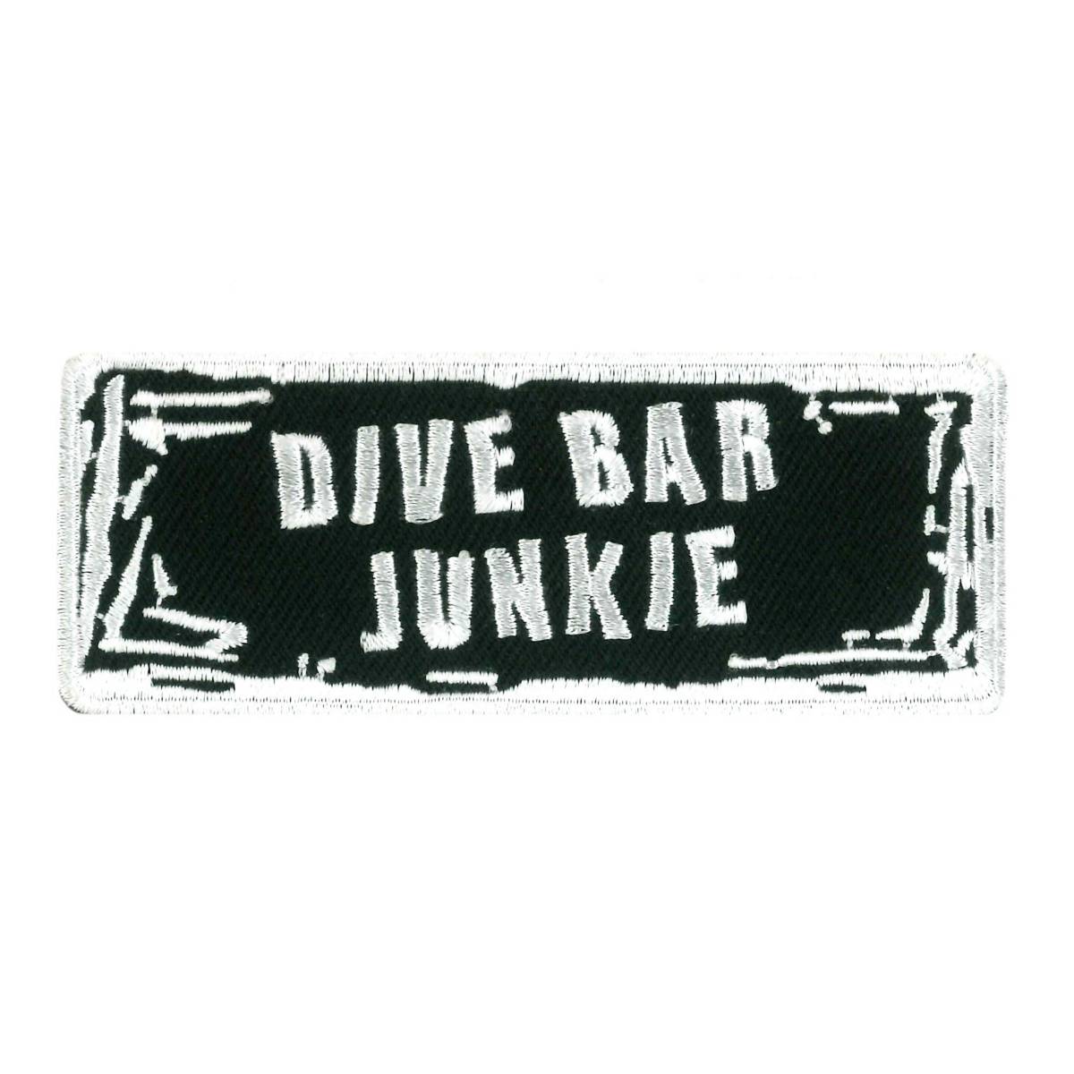 ppw1092-a01.jpg Hot Leathers PPW1155 Dive Bar Junkie 4″ x 2″ Patch - Image 1