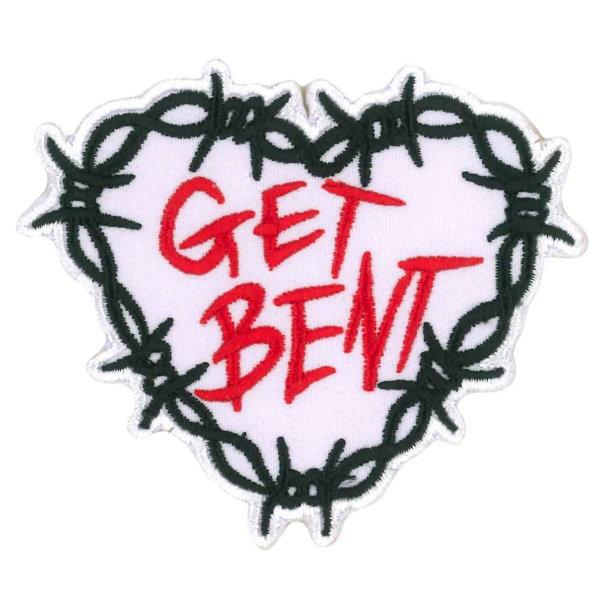 ppw1229-a01.jpg Hot Leathers Get Bent Embroidered Patch Ppw1229 PPW1229 - Image 1