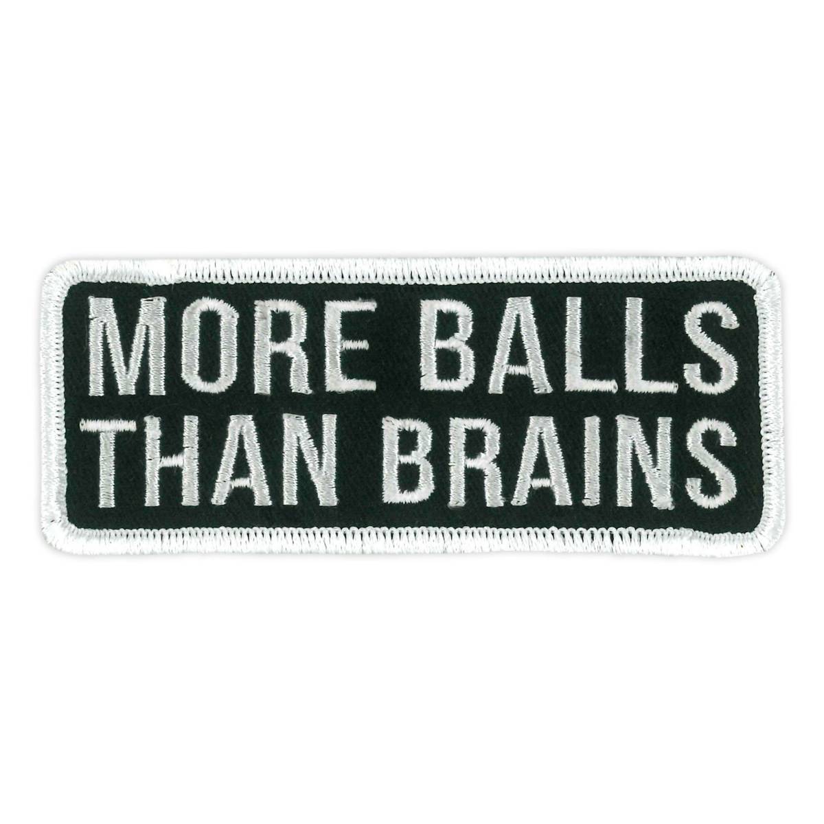 ppw1244-a01.jpg Hot Leathers More Balls Embroidered Patch Ppw1244 PPW1244 - Image 1