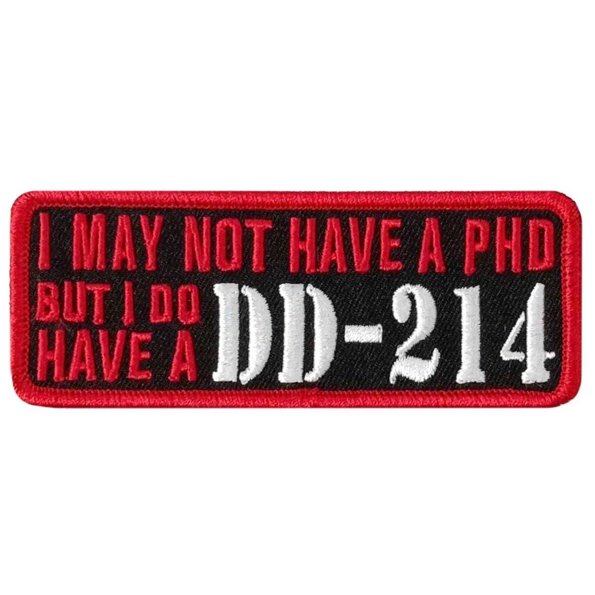 ppw1271-a01.jpg Hot Leathers Dd214 4 X 1.5″ Embroidered Patch PPW1271 - Image 1