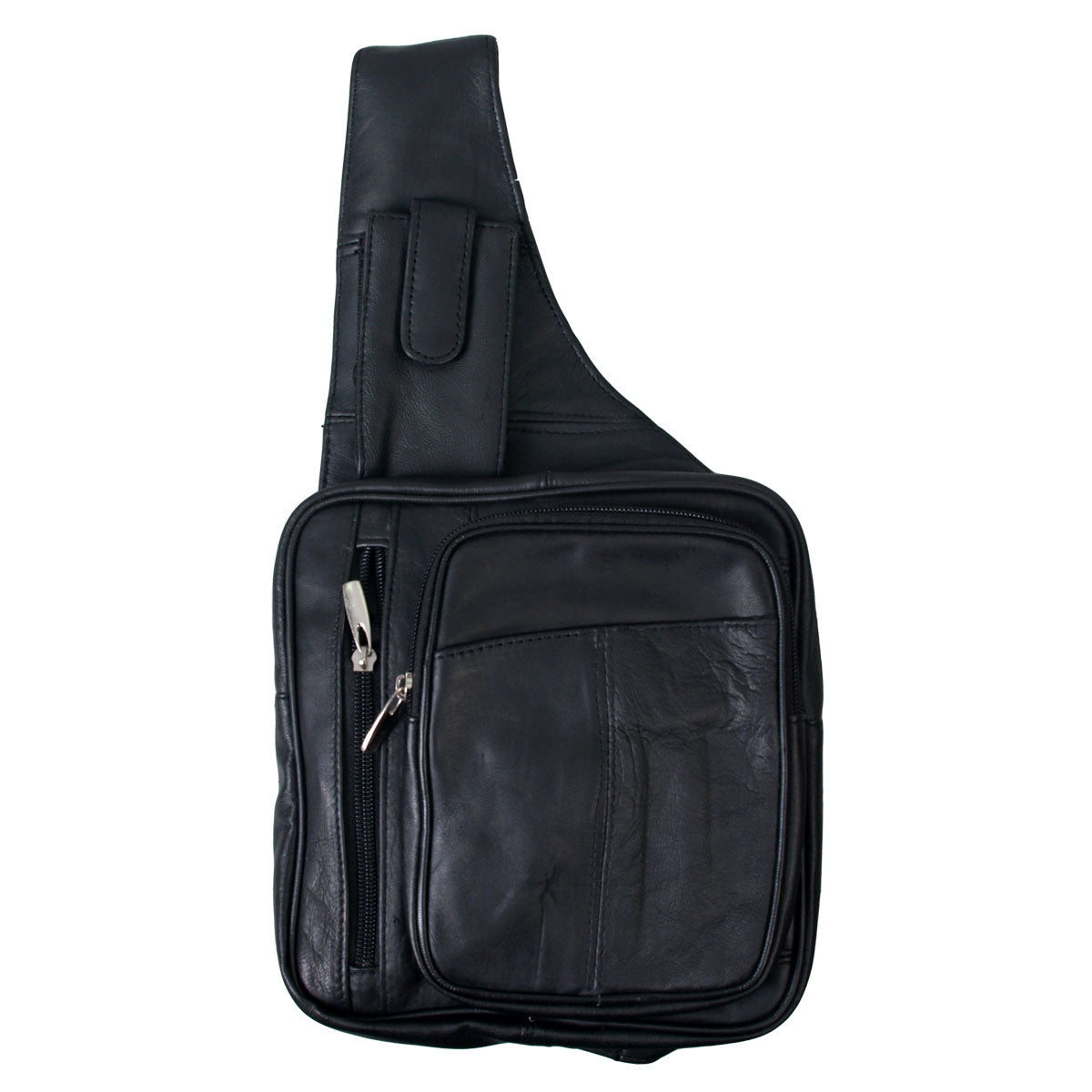 pua1023-a01.jpg Hot Leathers PUA1023 Leather Slant Purse with Bottle Holder - Image 1