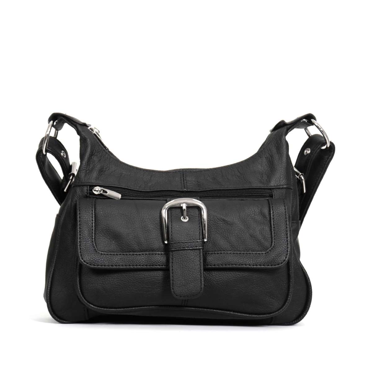 pua1159-a01_20_1200x1200_0224e5a6-ae3e-44c9-beb6-268612c67def.jpg Hot Leathers Leather Purse With Front Buckle Pocket PUA1159 - Image 1