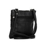 Hot Leathers Small Black Leather Purse with 3 Zippers PUA1165 - Image 6