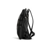 Hot Leathers Small Black Leather Purse with 3 Zippers PUA1165 - Image 7