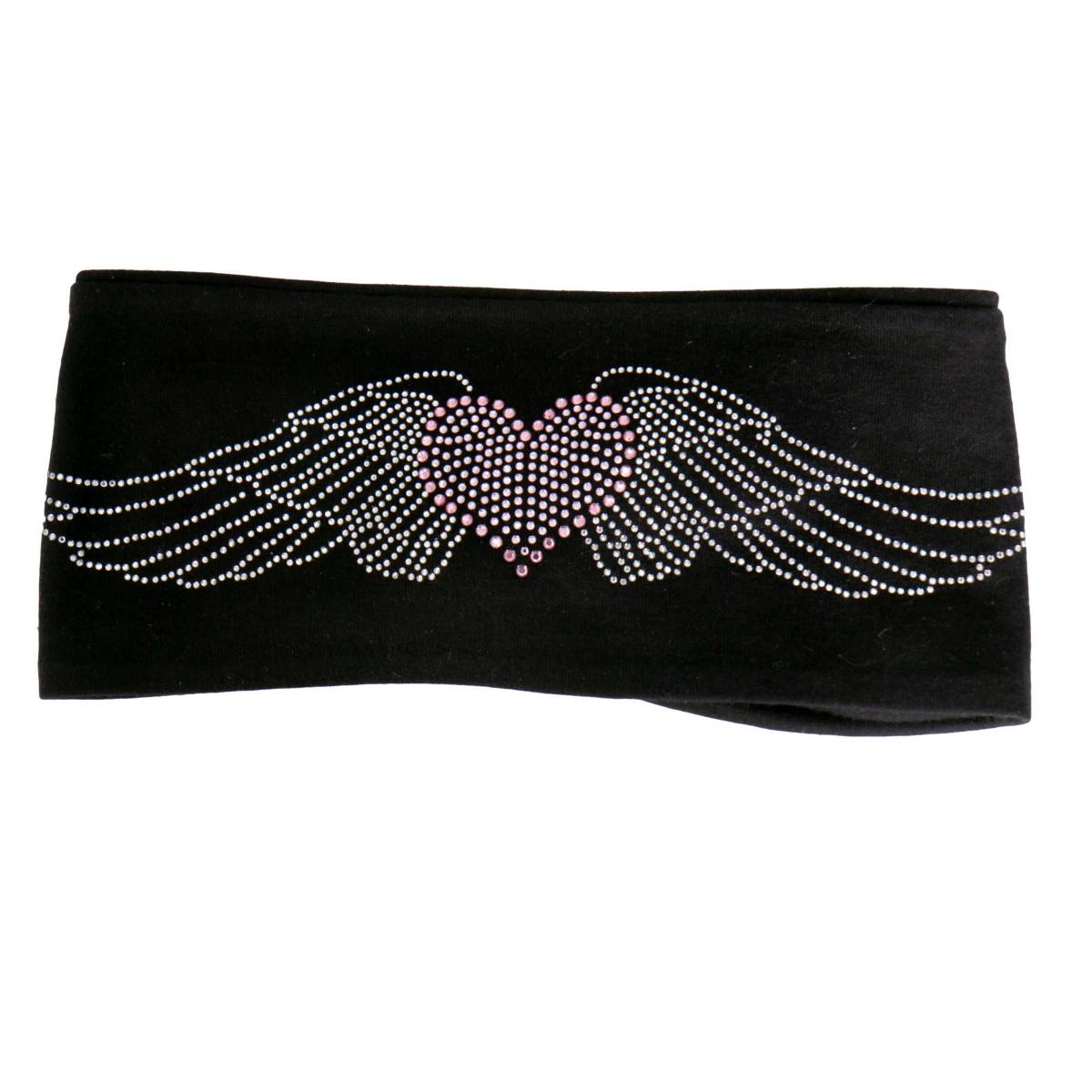 rwc1003-a01.jpg Hot Leathers RWC1003 Original Heart with Wings Bling Headwrap - Image 1