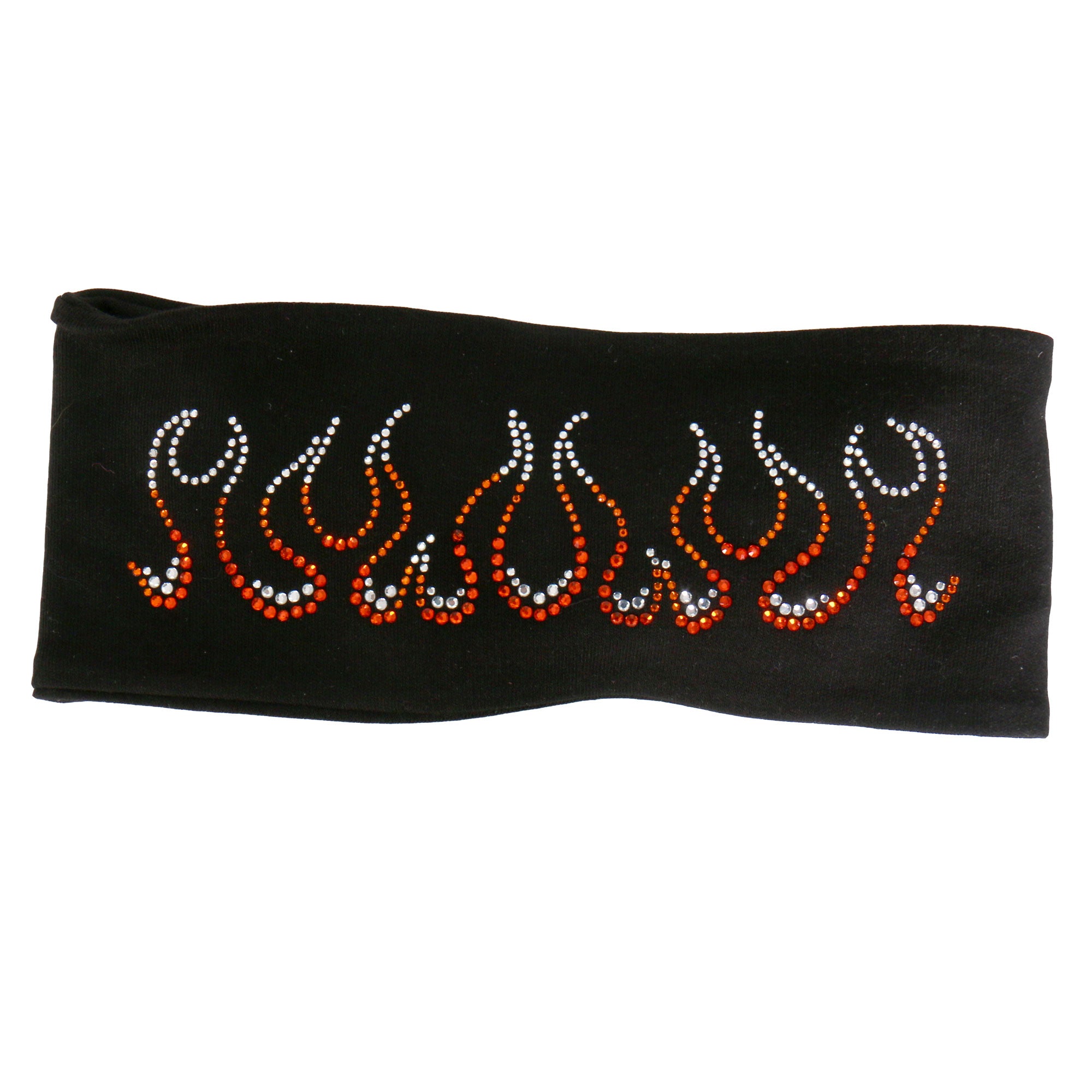 rwc1007-a01.jpg Hot Leathers RWC1007 Original Flames Bling Headwrap - Image 1