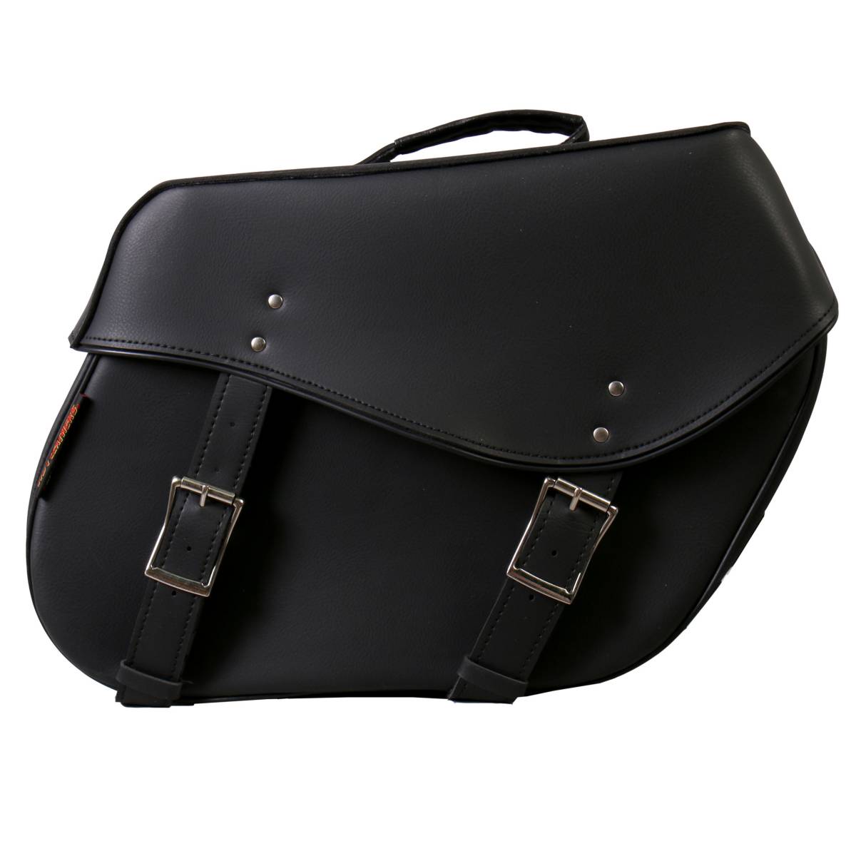 sdb1006-a01.jpg Hot Leathers SDB1006 Large Wide 2-Buckle PVC Saddlebags 15X12X7 - Image 1