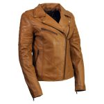 Milwaukee Leather Women’s Duchess Whiskey Motorcycle Style Fashion Casual Leather Jacket SFL2870