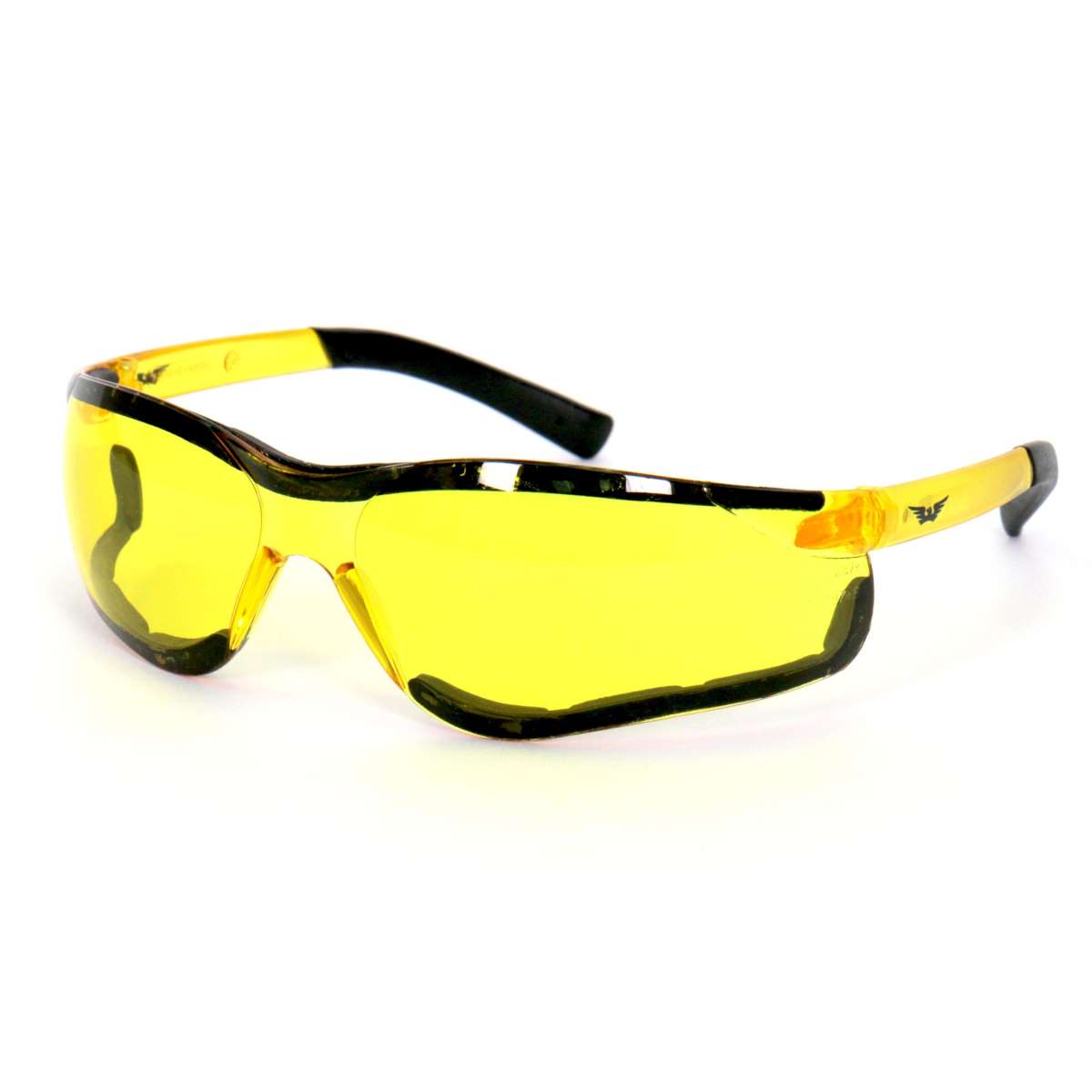 sgf1067-a01_20_1200x1200_fda8fa63-9bfd-4657-a4db-1acef649fc92.jpg Hot Leathers Safety Wings Sunglasses with Yellow Lenses SGF1067 - Image 1