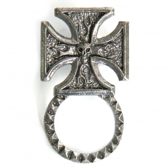 sgh1017-a01.jpg Hot Leathers SGH1017 Iron Cross Glasses and Sunglasses Holder Pin - Image 1