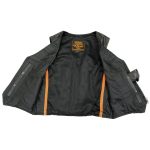 Milwaukee Leather SH1246 Women’s Classic Black Leather Zipper Front Vest - Image 4