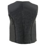 Milwaukee Leather SH1246 Women’s Classic Black Leather Zipper Front Vest - Image 2