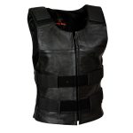 Milwaukee Leather SH1367LZ Women’s Black Leather Swat Style Rider Vest w/ Plain Back Panel for Club Patches