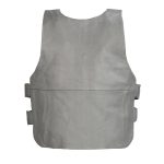 Genuine Leather SH1367LZS Ladies ‘Bullet Proof Replica’ Grey Leather Vest - Image 2