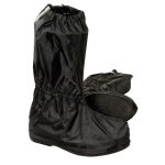 Milwaukee Leather Men’s Rain Boot Covers – Waterproof 1200D Nylon Overshoes with Hard Sole and Reflective Piping