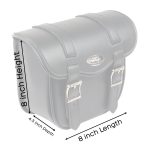 Milwaukee Leather SH545 Small Black PVC Motorcycle Sissy Bar Bag - Image 2