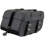 Milwaukee Leather SH57701 Black Medium PVC Zip-Off Motorcycle Saddlebag - Image 5