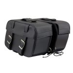 Milwaukee Leather SH57701 Black Medium PVC Zip-Off Motorcycle Saddlebag - Image 7