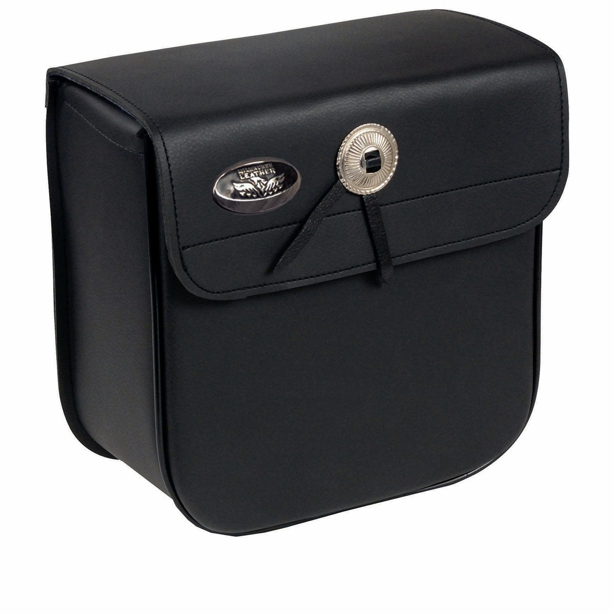 sh59002-main-web.jpg Milwaukee Leather SH59002 Small Black PVC Sissy Bar Motorcycle Bag - Image 1