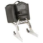 Milwaukee Leather SH618 Medium Black PVC Sissy Bar Motorcycle Bag - Image 5