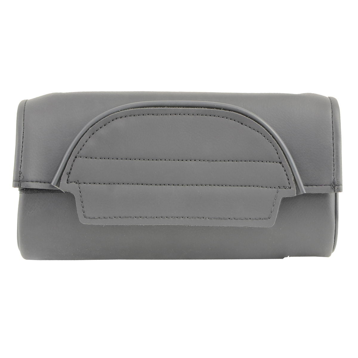 sh62101-1.jpg Milwaukee Leather SH62101 Black Double Strap PVC Motorcycle Tool Bag - Image 1