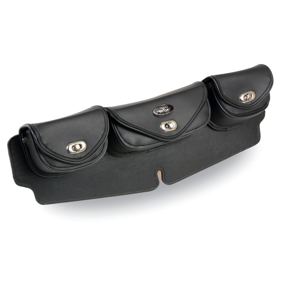 sh67101-edit-a.jpg Milwaukee Leather SH67101 Large Triple Pocket Windshield Mount Bag - Image 1
