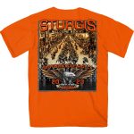 Hot Leathers SPB1083 Men’s Orange Sturgis 2023 Main Street T-Shirt