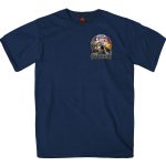 2024 Sturgis Men’s Rushmore Navy Motorcycle Rally T-Shirt SPB1133