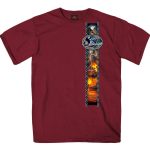 2025 Sturgis Motorcycle Rally American Bison Maroon SS T-Shirt SBP1190